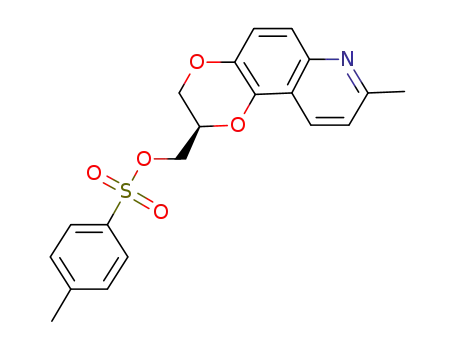 1,4-Dioxino[2,3-f]quinoline-2-methanol, 2,3-dihydro-8-methyl-,
4-methylbenzenesulfonate (ester), (2R)-