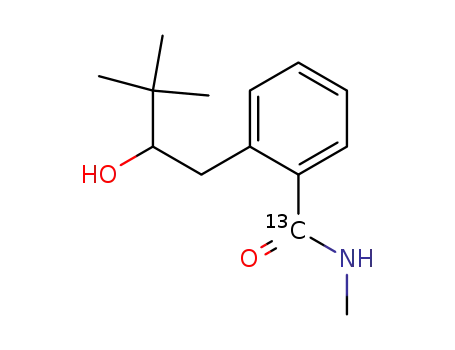 N-methyl-2-(2-hydroxy-3,3-dimethylbutyl)benzamide-carboxyl-13C