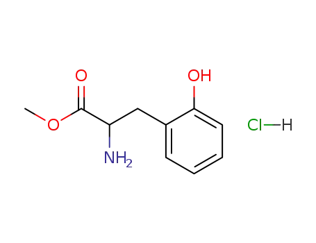 Molecular Structure of 194795-20-5 (Phenylalanine, 2-hydroxy-, methyl ester, hydrochloride)