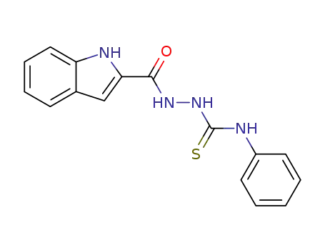 Molecular Structure of 152586-37-3 (N<sub>1</sub>-phenyl-2-[(1H-2-indolyl)carbonyl]-1-hydrazinecarbothioamide)