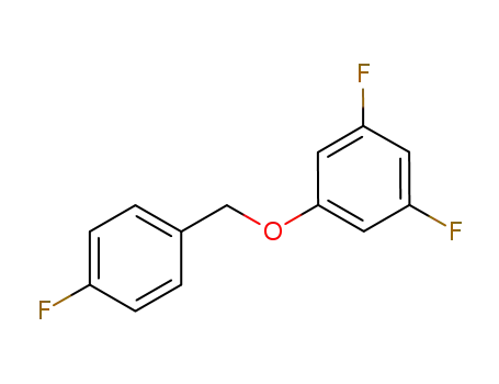Molecular Structure of 636795-71-6 (3,5-difluoro-(4-fluoro-benzyloxy)-benzene)
