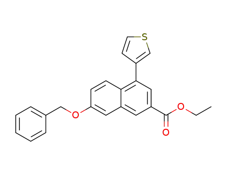 ethyl 7-(benzyloxy)-4-(3-thienyl)-2-naphthoate