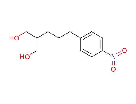 Molecular Structure of 129619-77-8 (2-[3-(4-Nitro-phenyl)-propyl]-propane-1,3-diol)