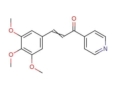 Molecular Structure of 159429-58-0 (2-Propen-1-one, 1-(4-pyridinyl)-3-(3,4,5-trimethoxyphenyl)-)