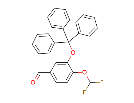 Molecular Structure of 959860-02-7 (4-(difluoromethoxy)-3-(trityloxy)benzaldehyde)