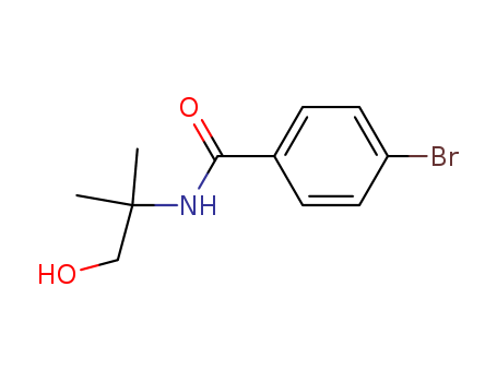 4-bromo-N-(1-hydroxy-2-methyl-propan-2-yl)benzamide cas  33708-69-9