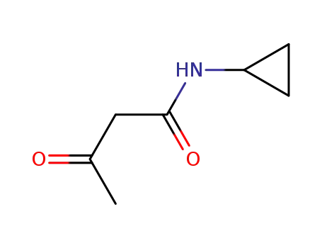 Molecular Structure of 110262-87-8 (Butanamide, N-cyclopropyl-3-oxo- (9CI))