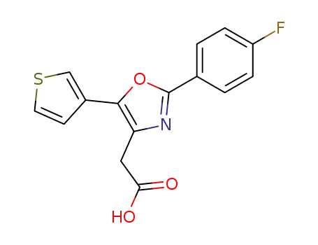 4-Oxazoleacetic acid, 2-(p-fluorophenyl)-5-(3-thienyl)-