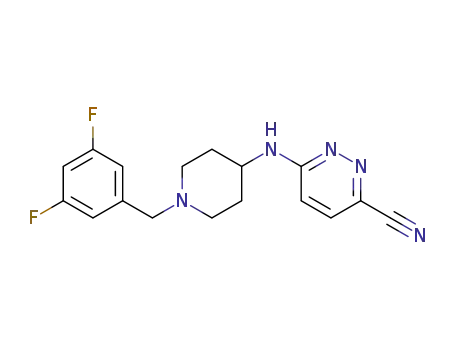 6-[1-(3,5-difluoro-benzyl)-piperidin-4-ylamino]-pyridazine-3-carbonitrile