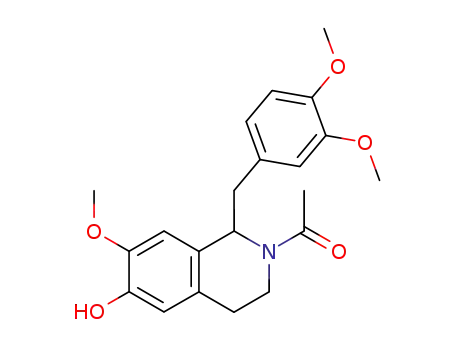 N-acetyl-1-(3,4-dimethoxy)benzyl-1,2,3,4-tetrahydro-7-methoxyisoquinolin-6-ol