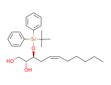 Molecular Structure of 100333-62-8 ((2R,3S)-(Z)-3-O-(tert-butyldiphenylsilyl)-5-undecene-1,2,3-triol)