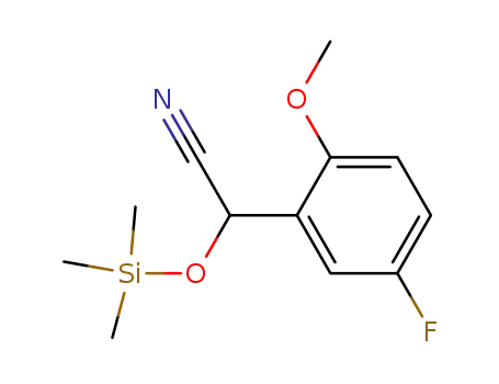 2-(5-fluoro-2-methoxyphenyl)-2-[(trimethylsilyl)oxy]acetonitrile