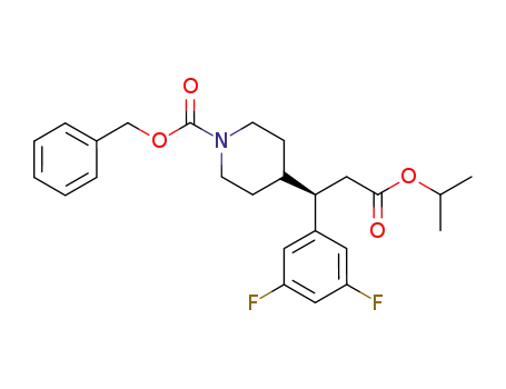 (R)-3-[N-(benzyloxycarbonyl)piperidin-4-yl]-3-(3,5-difluorophenyl)propanoic acid isopropyl ester