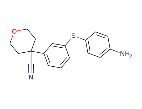 4-[3-(4-Amino-phenyl sulfanyl)-phenyl]-tetrahydro-pyran-4-carbonitrile