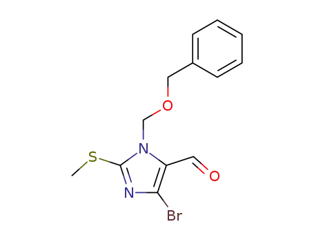3-benzyloxymethyl-5-bromo-2-methylsulfanylimidazole-4-carboxaldehyde