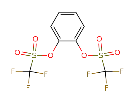 Molecular Structure of 17763-91-6 (CATECHOL BIS(TRIFLUOROMETHANESULFONATE))