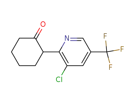 Molecular Structure of 868234-81-5 (2-[3-chloro-5-(trifluoromethyl)-2-pyridinyl]cyclohexanone)