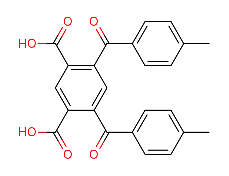 Molecular Structure of 52497-39-9 (1,3-Benzenedicarboxylic acid, 4,6-bis(4-methylbenzoyl)-)