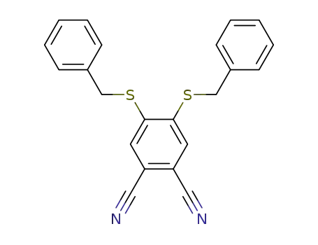 Molecular Structure of 400609-59-8 (1,2-Benzenedicarbonitrile, 4,5-bis[(phenylmethyl)thio]-)