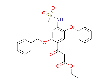 ethyl 2-(2-benzyloxy-4-methylsulfonylamino-5-phenoxybenzoyl)acetate