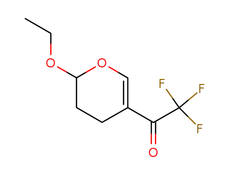 Molecular Structure of 306274-87-3 (2,2,2-trifluoro-1-(2-ethoxy-3,4-dihydro-2H-5-pyranyl)-2,2,2-trifluoro-1-ethanone)