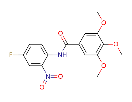 Molecular Structure of 332015-13-1 ([N-(4-Fluoro-2-nitrophenyl)]3,4,5-trimethoxybenzylamide)