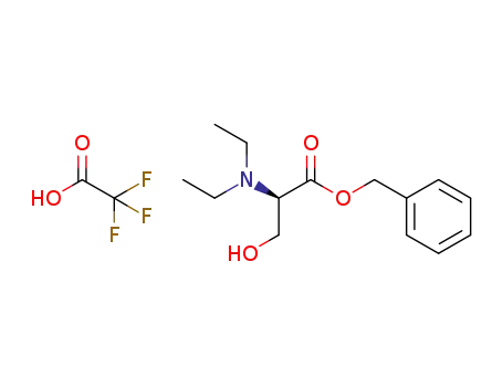 (R)-benzyl 2-(diethylamino)-3-hydroxypropanoate trifluoroacetic acid salt
