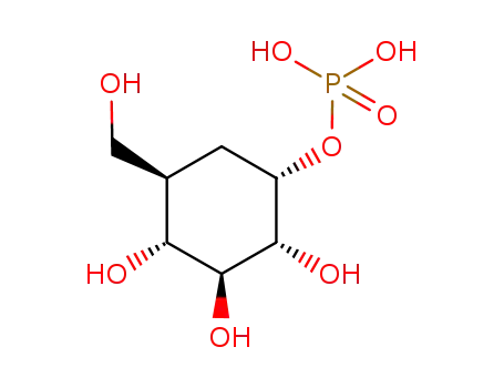 Molecular Structure of 807318-50-9 ((1S,2R,3S,4R,5R)-2,3,4-trihydroxy-5-(hydroxymethyl)cyclohexyl dihydrogen phosphate)