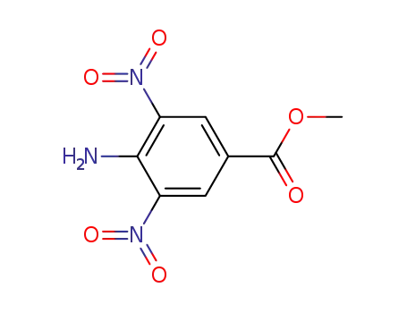 Molecular Structure of 54226-20-9 (4-Amino-3,5-dinitrobenzoic acid methyl ester)