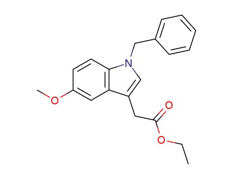 1H-Indole-3-acetic acid, 5-methoxy-1-(phenylmethyl)-, ethyl ester