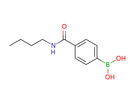 Molecular Structure of 252663-48-2 (4-(BUTYLAMINOCARBONYL)PHENYLBORONIC ACID)