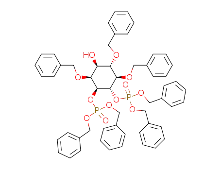 Molecular Structure of 180979-80-0 (D-myo-Inositol, 2,5,6-tris-O-(phenylmethyl)-, 3,4-bisbis(phenylmethyl) phosphate)