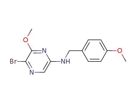 Pyrazinamine, 5-bromo-6-methoxy-N-[(4-methoxyphenyl)methyl]-