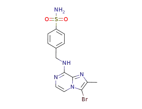 4-[(3-bromo-2-methyl-imidazo[1,2-a]pyrazin-8-ylamino)-methyl]-benzenesulphonamide