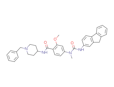 N-(1-benzyl-piperidin-4-yl)-4-[3-(9H-fluoren-2-yl)-1-methyl-ureido]-2-methoxy-benzamide