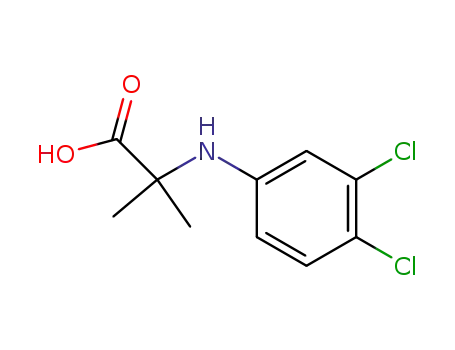 Molecular Structure of 103038-71-7 (α-(3,4-dichloro-anilino)-isobutyric acid)