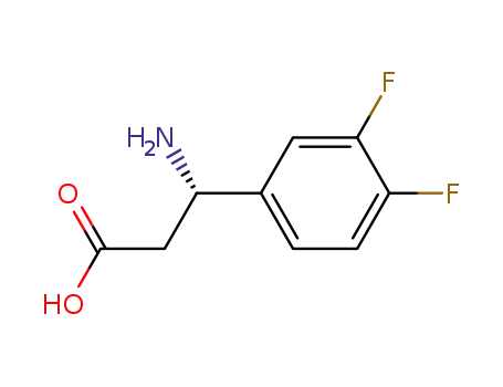 Molecular Structure of 682804-05-3 (3-AMINO-3-(3,4-DIFLUORO-PHENYL)-PROPIONIC ACID)