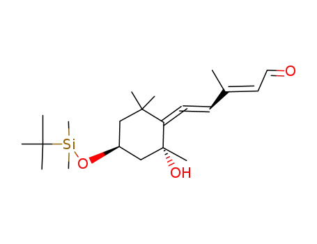 (2E)-(4R)-[(2R,4S)- 4-(tert-butyldimethylsilyl)oxy-2-hydroxyl-2,6,6-trimethylcyclohexylidene]-3-methylpenta-2,4-dien-1-al