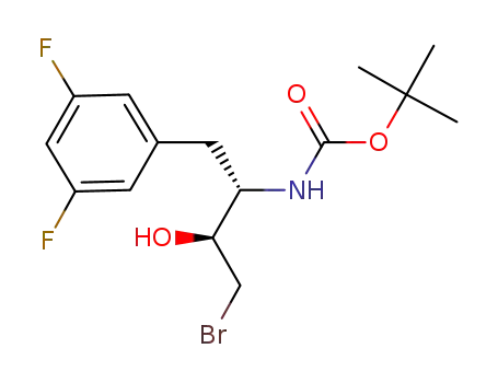 Carbamic acid,
[(1S,2S)-3-bromo-1-[(3,5-difluorophenyl)methyl]-2-hydroxypropyl]-,
1,1-dimethylethyl ester