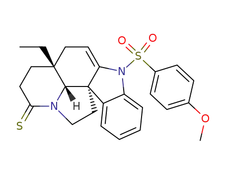 2,3-didehydro-1-<(p-methoxyphenyl)sulfonyl>aspidospermidin-8-thione