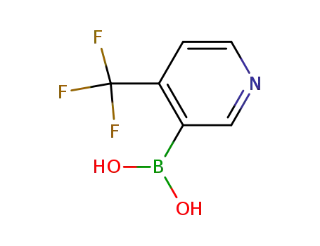 Molecular Structure of 947533-41-7 (4-Trifluoromethyl-pyridine-3-boronic acid)