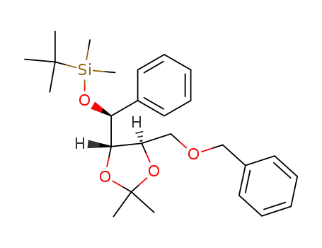 (4R)-4-t-butyldimethylsilyloxy-4-phenyl-2S,3S-O-isopropylidene-butyl benzyl ether