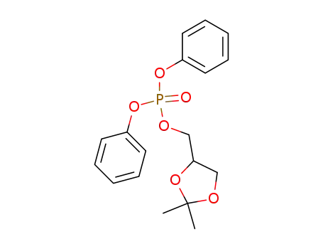 Phosphoric acid, (2,2-dimethyl-1,3-dioxolan-4-yl)methyl diphenyl ester