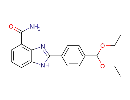 2-(4-diethoxymethylphenyl)-1H-benzimidazole-4-carboxamide
