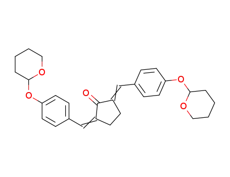 2,5-Bis-[4-(tetrahydro-pyran-2-yloxy)-benzylidene]-cyclopentanone