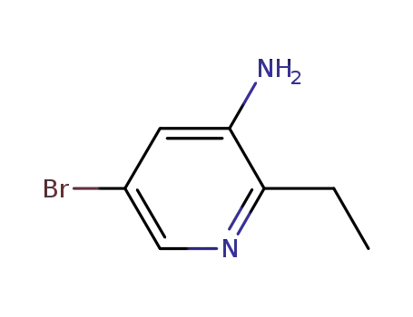 Molecular Structure of 1093819-32-9 (3-AMino-5-broMo-2-ethylpyridine)