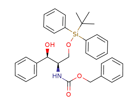 (1R,2R)-2-amino-(N-benzyloxycarbonyl)-3-O-(tert-butyldiphenylsilyl)-1-phenylpropane-1,3-diol
