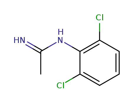 Molecular Structure of 87349-75-5 (N-(2,6-Dichlorophenyl)acetamidine)
