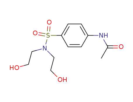 Molecular Structure of 17262-65-6 (N-{4-[bis(2-hydroxyethyl)sulfamoyl]phenyl}acetamide)