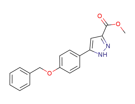 1H-Pyrazole-3-carboxylic acid, 5-[4-(phenylmethoxy)phenyl]-, methyl
ester